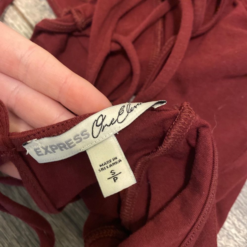 Burgundy Body Suit - Picture 3 of 3